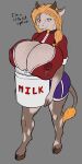  bodily_fluids bovid bovine breasts cattle gelato hi_res hileksel lactating mammal milk 