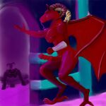  beast_(disambiguation) bed demon equid equine furniture genitals herm horn horse humanoid intersex intersex/intersex mammal penis purple_body purple_skin red_body red_skin 