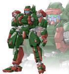  grafdin looking_ahead mecha no_humans official_art one-eyed open_hands red_eyes science_fiction solo standing super_robot_wars super_robot_wars_dd teraoka_kenji transparent_background 