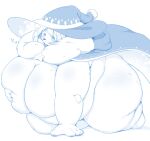  &lt;3 all_fours anthro belly big_belly big_breasts biped breasts cloak clothed clothing couvert_(kishibe) female fluffy fur hair hat headgear headwear hi_res holding_breast huge_breasts kemono looking_at_viewer mammal monotone_body monotone_fur monotone_hair mostly_nude obese obese_anthro obese_female open_mouth open_smile overweight overweight_anthro overweight_female pawpads paws polar_bear radiowave simple_background smile solo thick_thighs ursid ursine white_background white_body white_fur white_hair wizard_hat 