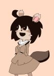  anthro beaver choko_the_mimiff clothed clothing female fur herpestid hi_res mammal mimiff mongoose pacherry rodent solo 