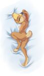  anthro blonde_hair breasts butt eyes_closed female genitals hair hi_res lagomorph leporid lola_bunny looney_tunes mammal masturbation nipples nude pussy rabbit solo vaginal vaginal_masturbation vistamage warner_brothers 