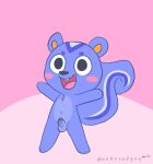  animal_crossing anthro balls exposed filbert_(animal_crossing) foreskin genitals humanoid_genitalia humanoid_penis male mammal nintendo nude penis presenting rodent sciurid solo unboxyguy uncut video_games 