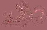  &lt;3 2021 a. anthro back_massage banderi biped blush bulge canid canine digital_drawing_(artwork) digital_media_(artwork) drone duo eyes_closed fox fur gas_mask glistening hi_res male mammal mask massage massaging nozzle rubber simple_background 