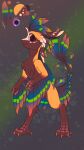  9:16 absurd_res avali chebypattern colorful feathered_arms feathers feral hi_res male model_sheet simple_background solo 