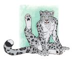  2021 4_toes 5_fingers anthro black_spots deyvarah digital_media_(artwork) feet felid fingers fur grey_body grey_fur male mammal pantherine snow_leopard solo spots spotted_body spotted_fur toes 