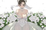  areola chun_li dress erect_nipples hibaneim leotard no_bra see_through street_fighter wedding_dress 