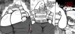  ambiguous_gender anthro asriel_dreemurr big_butt butt chara_(undertale) clothed clothing dialogue duo english_text hi_res huge_butt hyper hyper_butt low-angle_view male nobody147 pants_down partially_clothed text undertale video_games 