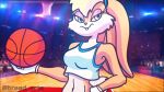  16:9 animated anthro blonde_hair breadart_(artist) clothed clothing digital_media_(artwork) female fur hair handwear lagomorph leporid lola_bunny looney_tunes mammal rabbit short_playtime solo space_jam warner_brothers widescreen 