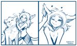  &lt;3 2021 anthro basitin bikini blep blue_and_white bodily_fluids border canid canine canis casual_nudity chest_tuft clothed clothing comic conditional_dnp drooling duo ear_scratch eyes_closed female fluffy hi_res keidran looking_pleasured male mammal midriff monochrome nude one_eye_closed saliva scratches scratching simple_background sketch skimpy smile swimwear tom_fischbach tongue tongue_out tuft twokinds webcomic white_background white_border wolf 