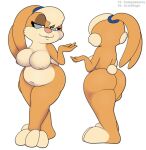  alpha_channel anthro belly bent_over big_belly big_breasts breasts female foxball hair hands_behind_back lagomorph leporid lola_bunny looking_at_viewer looney_tunes lying mammal naughty_face nipples nude on_back on_front overweight rabbit side_boob smile solo space_jam standing warner_brothers 