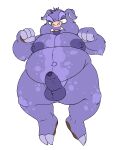  alpha_channel angry anthro balls belly big_belly big_nipples border boris_(animal_crossing) chubby_male foreskin genitals hi_res male mammal moobs nintendo nipples nood1e overweight overweight_male penis slightly_chubby solo suid suina sus_(pig) thick_thighs transparent_border uncut video_games wild_boar 