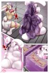  ball_gag bdsm bondage bound diaper diaper_fur diaperfurry factory forced gag hi_res infantilism jacky lagomorph leporid male mammal plushie plushification rabbit toy 