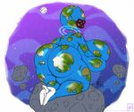 anthro big_breasts big_butt breasts butt earth female lips living_planet planet presenting presenting_hindquarters solo space thick_thighs walter_sache what_has_science_done 