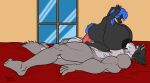  anthro balls bed bedroom_eyes bedroom_sex big_balls big_breasts big_muscles big_penis black_body black_fur blue_eyes blue_hair breastfeeding breasts canid canine canis domestic_dog duo feet female fur furion100 furniture genitals hair hand_on_head hi_res huge_balls huge_breasts huge_muscles huge_penis humanoid humanoid_feet humanoid_genitalia humanoid_hands humanoid_penis hunting_dog husband_and_wife hyper hyper_balls hyper_breasts hyper_genitalia hyper_penis lisa_renoff_(character) long_hair looking_down male male/female mammal married_couple milk muscular narrowed_eyes nipples nude paul_renoff pecs penis red_eyes saluki seductive sighthound size_difference size_play toes wide_hips wolf 