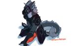  16:10 2020 anthro big_penis black_claws black_horn claws dragon fur furred_dragon genitals grey_body grey_eyes grey_fur hair head_tuft hi_res horn keone_(eastwestdergs) knot machine male multicolored_body multicolored_fur neck_tuft patreon penile_spines penis pink_knot pink_penis protogen redponei shadow signature simple_background sitting smile solo tail_tuft toe_claws tuft two_tone_body two_tone_fur white_background white_body white_fur white_hair widescreen 