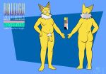  2021 abstract_background anthro ball_tuft balls blue_background butt character_name color_swatch eyebrows eyewear foreskin front_view full-length_portrait fur gender_symbol genitals glasses hi_res hypno_(pok&eacute;mon) magnetiorchid male mammal model_sheet navel nintendo nipples nude penis pok&eacute;mon pok&eacute;mon_(species) portrait pubes raleigh_(millyficent) rear_view signature simple_background slightly_chubby solo standing symbol tapir text tuft uncut unretracted_foreskin video_games white_body white_fur yellow_body yellow_fur ♂ 