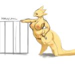  alphys anthro areola belly big_breasts big_butt blueki blush breasts butt chubby_anthro chubby_female curvy_figure deep_navel digitigrade english_text eyewear female front_view genitals glasses hi_res holding_key jail_cell leaning leaning_forward leaning_on_object lizard long_tail looking_aside looking_at_viewer navel nipples non-mammal_breasts non-mammal_nipples nude overweight overweight_anthro overweight_female pussy reptile scales scalie simple_background slightly_chubby solo standing text thick_tail thick_thighs three-quarter_view undertale video_games voluptuous wide_hips yellow_body yellow_scales 