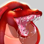  absurd_res ambiguous_gender anthro apode bodily_fluids draconcopode drooling fangs female feral herm_(lore) hi_res legless mouth_shot naga nicashee open_mouth reptile saliva scales scalie serpentine sheebu_ina shot_(disambiguation) snake solo teeth tongue vampire 