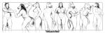  absurd_res anthro benjamin_ratterman breasts equid equine female flexing group hi_res horse looking_at_viewer mammal muscular muscular_anthro muscular_female nude sketchy 