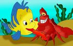  disney flounder sebastian tagme the_little_mermaid 