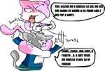  aeris bad_grammar blush cunnilingus dialog female fur grey_fur humor leo leo_(vg_cats) male nude open_mouth oral oral_sex perverted_bunny pink_fur plain_background pussy_juice sex straight text vaginal vg_cats webcomic white_background 