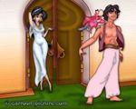  aladdin cartoon-picture disney iago jasmine 