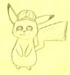  cat_mouth clothing hat headgear headwear hi_res invalid_tag nintendo pikachu pok&eacute;mon pok&eacute;mon_(species) sketch traditional_media_(artwork) video_games 