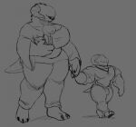  alien anthro bluezgooz casual_clothing eyeless_face female group husband_and_wife male married_couple muscular parent parent_and_child regina_(darkdragonv0942) reptile scalie size_difference 