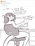  2021 anthro black_and_white breasts chloe_(glopossum) digital_media_(artwork) english_text female glopossum hair hi_res horn monochrome sitting solo text trans_(lore) trans_woman_(lore) 