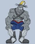  captain_selkie grey_body grey_skin hi_res himbo male mammal marine muscular muscular_male my_hero_academia pinniped rickleone sailor seal selkie_(my_hero_academia) solo spotted_seal 