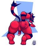  anthro anus butt denko_sekichi genitals hi_res incineroar male male/male nintendo not_denko penis pok&eacute;mon pok&eacute;mon_(species) solo video_games 