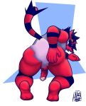  anthro denko_sekichi ditto_(pok&eacute;mon) duo genitals hi_res incineroar male male/male nintendo not_denko penis pok&eacute;mon pok&eacute;mon_(species) video_games 