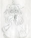  blizzard_entertainment clothing dress giant_panda hair hi_res long_hair looking_at_viewer mammal pandaren paws sketch solo traditional_media_(artwork) ursid video_games warcraft 