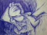  anthro clothed clothing disney eyes_closed female half_naked hi_res judy_hopps pillow redink_art sleeping solo zootopia 