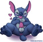  &lt;3 2021 3_toes 4_fingers alien anus balls blue_balls blue_body blue_claws blue_eyes blue_fur blue_nose blue_pawpads blush chest_tuft claws cute_fangs disney experiment_(lilo_and_stitch) feet fingers fur genitals head_tuft lilo_and_stitch looking_at_viewer male mytigertail narrowed_eyes nipples pawpads penis pink_nipples pink_penis shaded simple_background small_tail soft_shading solo spread_legs spreading squint stitch_(lilo_and_stitch) text toes tongue tongue_out tuft url white_background 