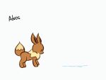  467adv ambiguous_gender animated dipstick_tail diving eevee multicolored_tail neck_tuft nintendo pok&eacute;mon pok&eacute;mon_(species) pounce selective_coloring short_playtime simple_background snow stuck tuft video_games white_background 