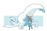  absurd_res ambiguous_gender anthro anthro_on_feral anus ass_up bestiality blush bodily_fluids butt digitigrade duo female female/ambiguous feral genital_fluids genitals hand_on_head hi_res horizontal_pussy imgonnaloveyou interspecies larger_female larger_feral legendary_pok&eacute;mon looking_back lucario lugia lying nintendo on_front open_mouth pear-shaped_figure pok&eacute;mon pok&eacute;mon_(species) presenting presenting_hindquarters pussy pussy_juice simple_background size_difference slightly_chubby smaller_ambiguous smaller_anthro smile spread_pussy spreading thick_tail tongue tongue_out video_games white_background wide_hips 