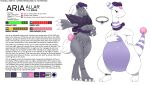  2021 3_fingers 3_toes 4_fingers ampharos anklet anthro aria_allar_(hotpants22) arm_tuft athletic athletic_anthro athletic_female barefoot belly big_belly big_tail biped black_body black_eyebrows black_fur black_text black_tuft breasts canid canine claws clothing color_swatch countershade_torso countershading dated description digital_drawing_(artwork) digital_media_(artwork) digitigrade dipstick_hair duo english_text eyebrows fan_character feet female feral fidchellvore finger_claws fingers fluffy_chest front_view full-length_portrait fur grey_body grey_fur hair half-closed_eyes hand_on_chest hand_on_hip hat headgear headwear hi_res inner_ear_fluff jewelry long_hair looking_at_viewer mammal markings model_sheet mostly_nude multicolored_body multicolored_fur multiple_forms multiple_poses narrowed_eyes navel neck_tuft nintendo nipples number overweight overweight_female overweight_feral paws pearl_(disambiguation) pink_sphere plantigrade pok&eacute;mon pok&eacute;mon_(species) portrait pose purple_body purple_clothing purple_countershading purple_eyes purple_hat purple_headwear purple_markings purple_ribbon purple_skin purple_stripes ribbons semi-anthro shaded sharp_claws simple_background smile smiling_at_viewer sphere standing stripes text three-quarter_view toe_claws toes tuft video_games walking watermark white_background white_body white_claws white_fur white_hair white_skin white_text white_tuft zoroark 