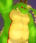  anthro asian_mythology barbel_(anatomy) belly dragon dragon_ball east_asian_mythology eastern_dragon empty_eyes fangs flesh_whiskers hi_res horn laohu looking_at_viewer male mythology red_eyes scales shenron solo 