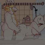  1:1 animated anthro asgore_dreemurr balls barazoku bathtub bodily_fluids boss_monster bovid caprine cum cum_in_pussy cum_inside deltarune digital_media_(artwork) female genital_fluids genitals goat male male/female mammal married_couple overweight overweight_female overweight_male penetration pixel_(artwork) pixel_animation sex short_playtime shower shower_curtain shower_head shower_sex smush-sin tagme toriel undertale vaginal vaginal_penetration video_games 