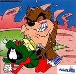  looney_tunes marvin_the_martian tagme tasmanian_devil 