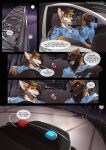  anthro canid canine clothed clothing comic detailed_background digital_media_(artwork) fox furlana hi_res male mammal night open_mouth outside sky smile star starry_sky teeth tongue 