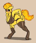  absurd_res anthro anthrofied bent_over big_breasts bra breasts cleavage clothed clothing crazy_water doomfister equid equine female friendship_is_magic hi_res legwear mammal my_little_pony nipple_outline panties pegasus solo spitfire_(mlp) thigh_highs underwear wings wonderbolts_(mlp) 