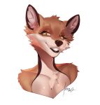  alpha_channel anthro breasts canid canine digital_media_(artwork) eyebrows eyelashes female fox furlana hi_res mammal orange_eyes simple_background smile solo transparent_background 