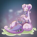  1:1 2020 abdominal_bulge ambiguous_gender belly blush bodily_fluids cinderace dragon duo featureless_crotch feral fur goo_creature goodra hi_res internal larger_feral larger_pred multicolored_body nintendo open_mouth pok&eacute;mon pok&eacute;mon_(species) purple_body red_body red_fur room_kinoko saliva sitting size_difference slightly_chubby slime smaller_feral smaller_prey thick_tail tongue tongue_out translucent translucent_body two_tone_body video_games vore 
