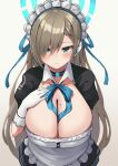  blue_archive maid misonikomi no_bra tagme 