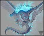  2021 ambiguous_gender auroth_the_winter_wyvern blue_eyes claws digital_media_(artwork) dota dragon feral glacierdragoon hi_res horn simple_background solo video_games wyvern 
