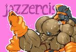  2016 anthro anthrofied big_muscles big_pecs black_nipples bodily_fluids brown_body clothed clothing equid equine hair hooves horse huge_muscles huge_pecs hyper hyper_muscles hyper_pecs male mammal mudsdale multicolored_hair muscular nintendo nipples one_leg_up pecs pink_background pok&eacute;mon pok&eacute;mon_(species) pok&eacute;morph raised_leg simple_background solo stagor55 sweat text training underwear underwear_only video_games 