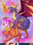  &lt;3 &lt;3_eyes activision all_fours anal anal_penetration ass_up blush breath_powers bullseye curled_tail dizzy doggystyle dragon duo elemental_manipulation feral fire fire_breathing fire_manipulation flame_(spyro) from_behind_position hi_res male male/male male_penetrated male_penetrating male_penetrating_male monsterfuzz mounting open_mouth orange_body penetration purple_body raised_tail sex sparkles spyro spyro_the_dragon teeth_showing video_games 